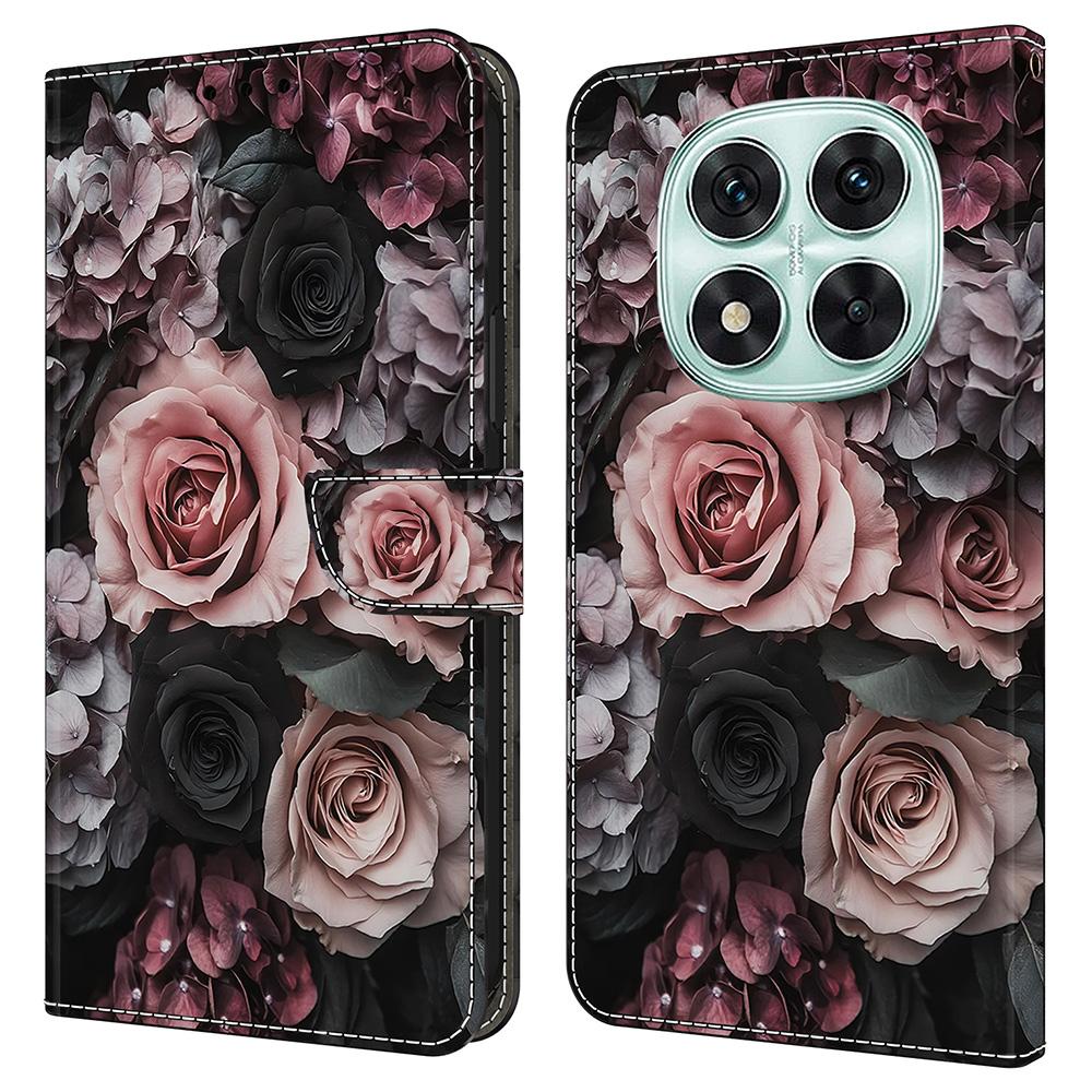 Кожаный чехол с рисунком для Xiaomi Redmi Note 14 Pro+ 5G, кошелек-подставка, откидная крышка для телефона