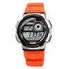 Casio Мировое время Цифровые мужские часы AE-1000W-4BV Оранжевый x Серебристый (Импортный)