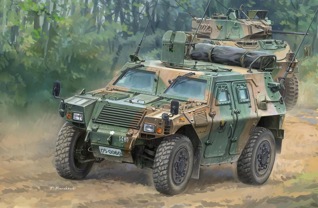 Военная серия 15 Сухопутные войска Японии Легкая бронированная машина Пластиковая модель-конструктор 1/72 Нет. Самозащита (Тип разведки)