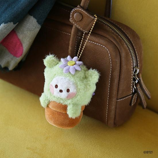 BT21 Брелок для ключей Minini Plush GREEN ver.
