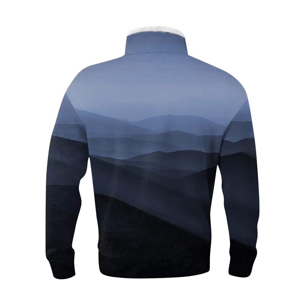 Весенне-осенняя мужская толстовка с воротником-стойкой на открытом воздухе, повседневные свитера, топы