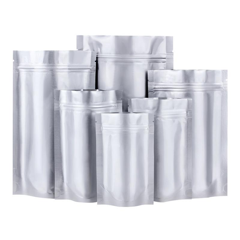 10 шт. Самоподдерживающиеся пакеты из алюминиевой фольги с застежкой-молнией, пищевая полиэфирная пленка, многоцелевая термосвариваемая упаковка!