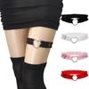 Gothic Thigh Garter Heart Lace Ruched Leg Garter Adjustable Cosplay Accessory Thigh Chain Comfortable Fashion Legwear