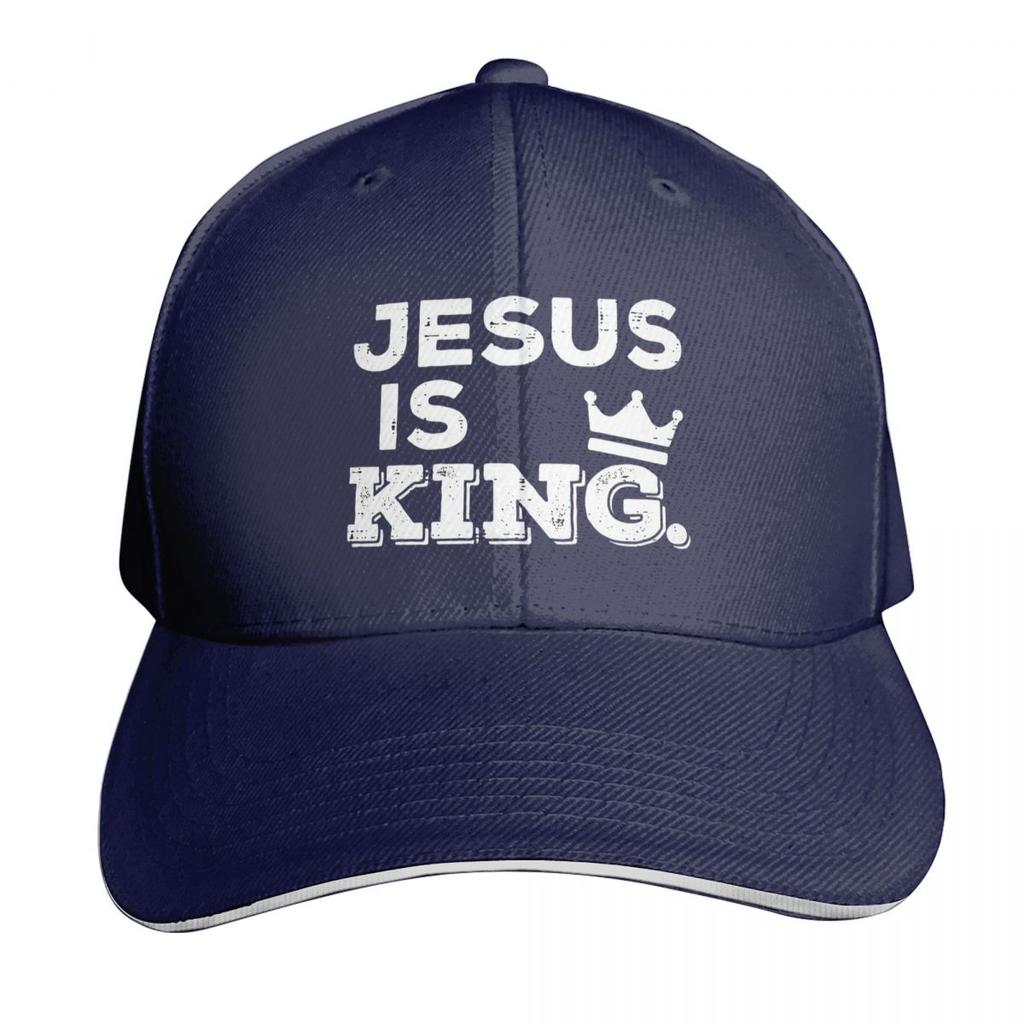 Jesus Is My King Christian Faith Catholic Cap Fashion Casual Baseball Caps Adjustable Hat Hip Hop Summer Unisex Baseball Hats