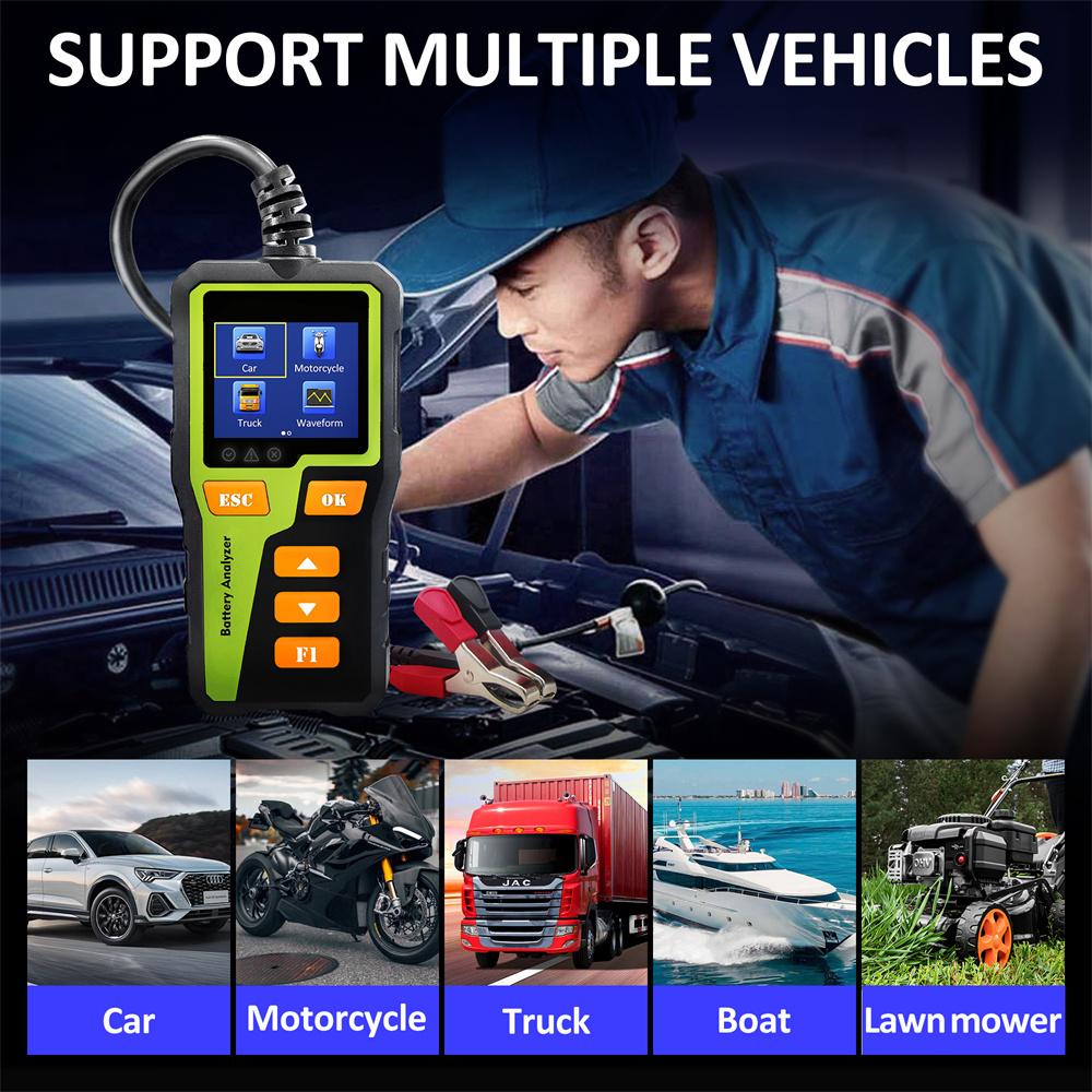 BT30 Анализатор автомобильного аккумулятора Диагностический инструмент для автомобиля Анализатор безопасности аккумулятора