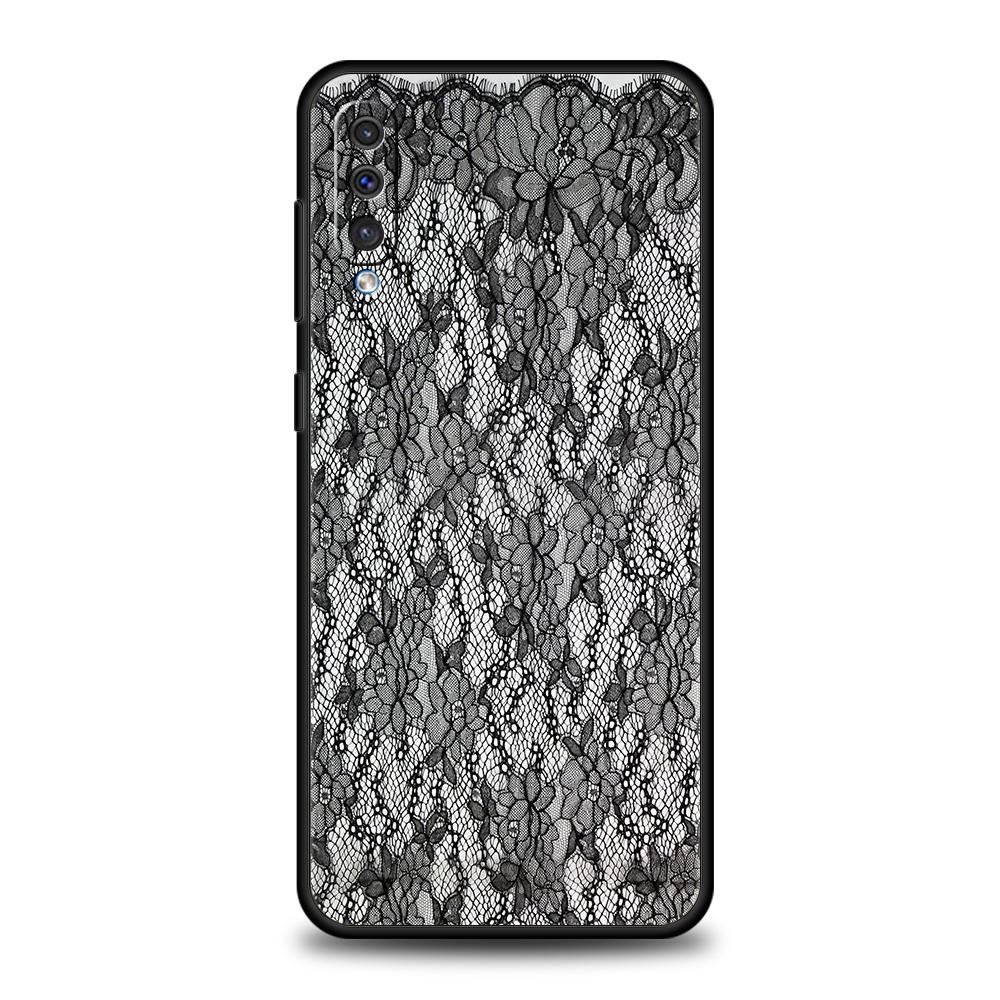 Крутая девчонка в кружевном стиле Чехол для телефона для Samsung Galaxy A56 A36 A26 A16 A06 A54 A34 A24 A12 A14 A20 A22 A52 5G Мягкий ТПУ Чехол Fundas