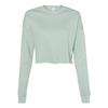 Bella + Canvas Womens/Ladies Fleece Crew Neck Crop Top