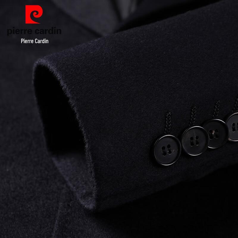 Pierre Cardin Men's 100% Cashmere Mid-Length Wool Coat