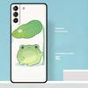Cute Green Frog Case For Samsung Galaxy S25 Ultra S21 S22 S23 S24 Ultra S9 S10 S20 Plus S25 FE Phone Cover
