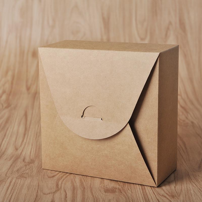 Индивидуальная коробка для упаковки тортов и выпечки из крафт-бумаги