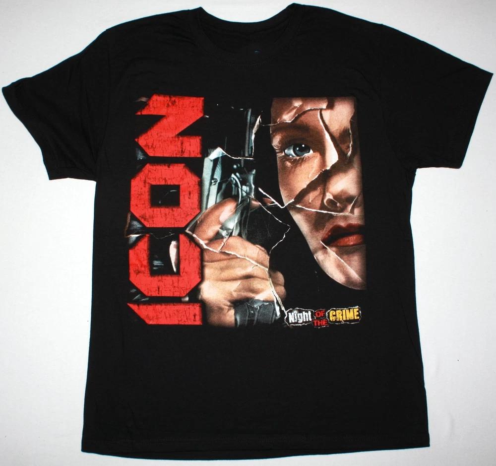 Icon Band Black T-Shirt Cotton Full Size Unisex 10D462