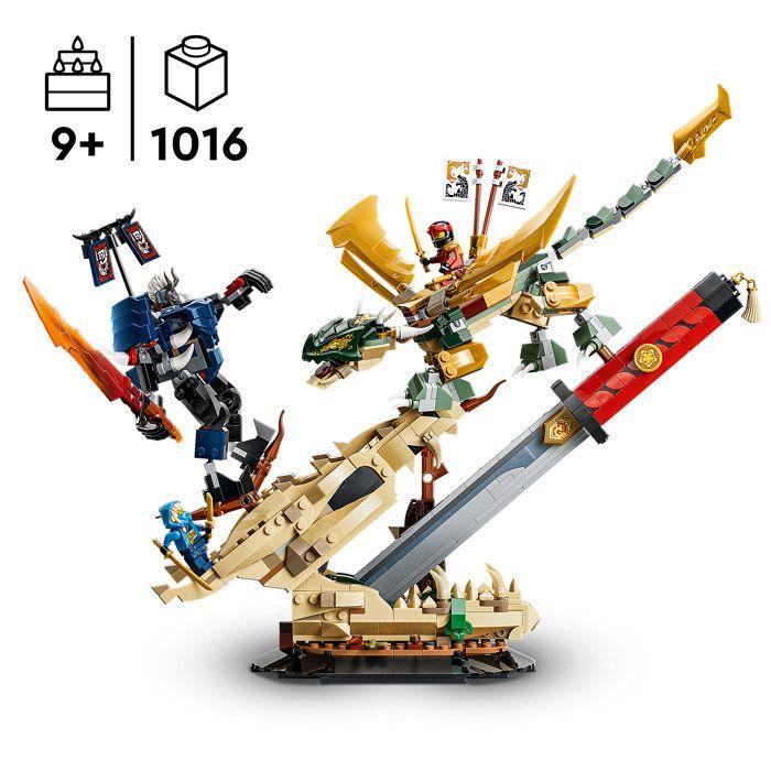 LEGO NINJAGO 71871 Combat sur la Lame du Dragon - Jouet Ninja des 9 ans Garçon ou Fille