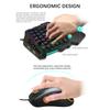 One Handed Gaming Keyboard And Mouse Combo V500 RGB Gaming Keypads And J300 Gaming Mouse Gaming