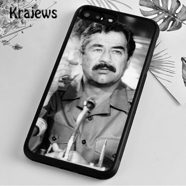 Krajews Arabic Iraq Saddam Hussein Phone Case Cover For iPhone 16 15 SE2020 14 6 7 8 plus 11 12 13 pro max coque Shell Fundas
