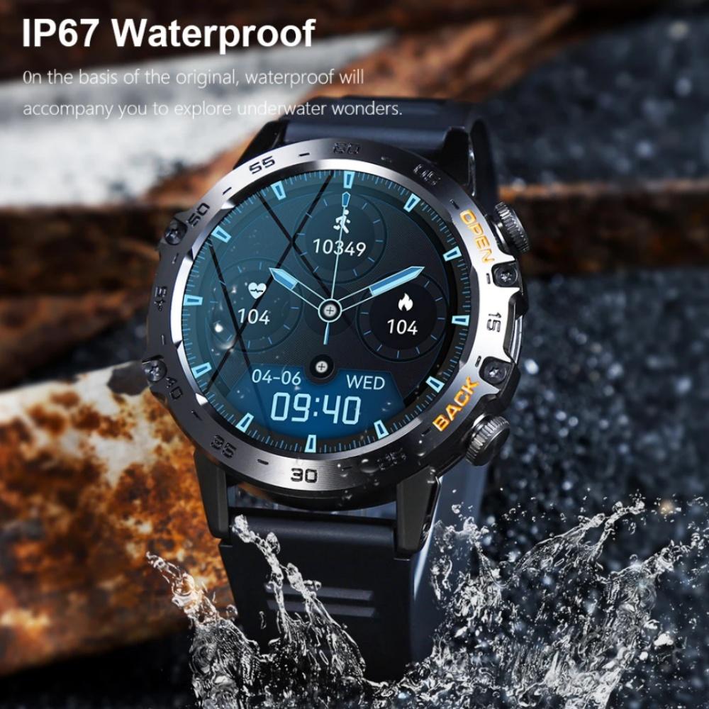 1,39-дюймовые умные часы мужские спортивные фитнес-трекер часы IP67 водонепроницаемые умные часы для Android IOS