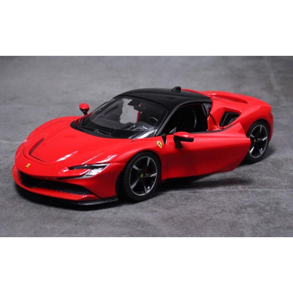 Ббураго 1:Модель автомобиля Ferrari SF90 Stradale, масштаб 1:24, красная