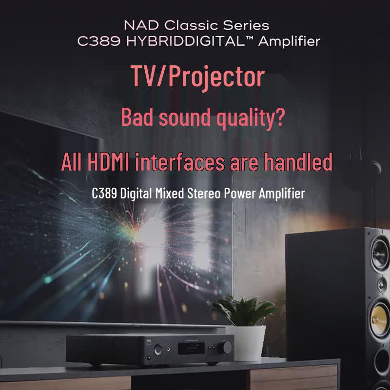 NAD C389 Integrated HiFi Amplifier with MDC2 BluOS D Module (CN version)