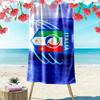 Italian Football Print Beach Towel, Large Soft Quick Dry Towel for Beach Camping Swimming