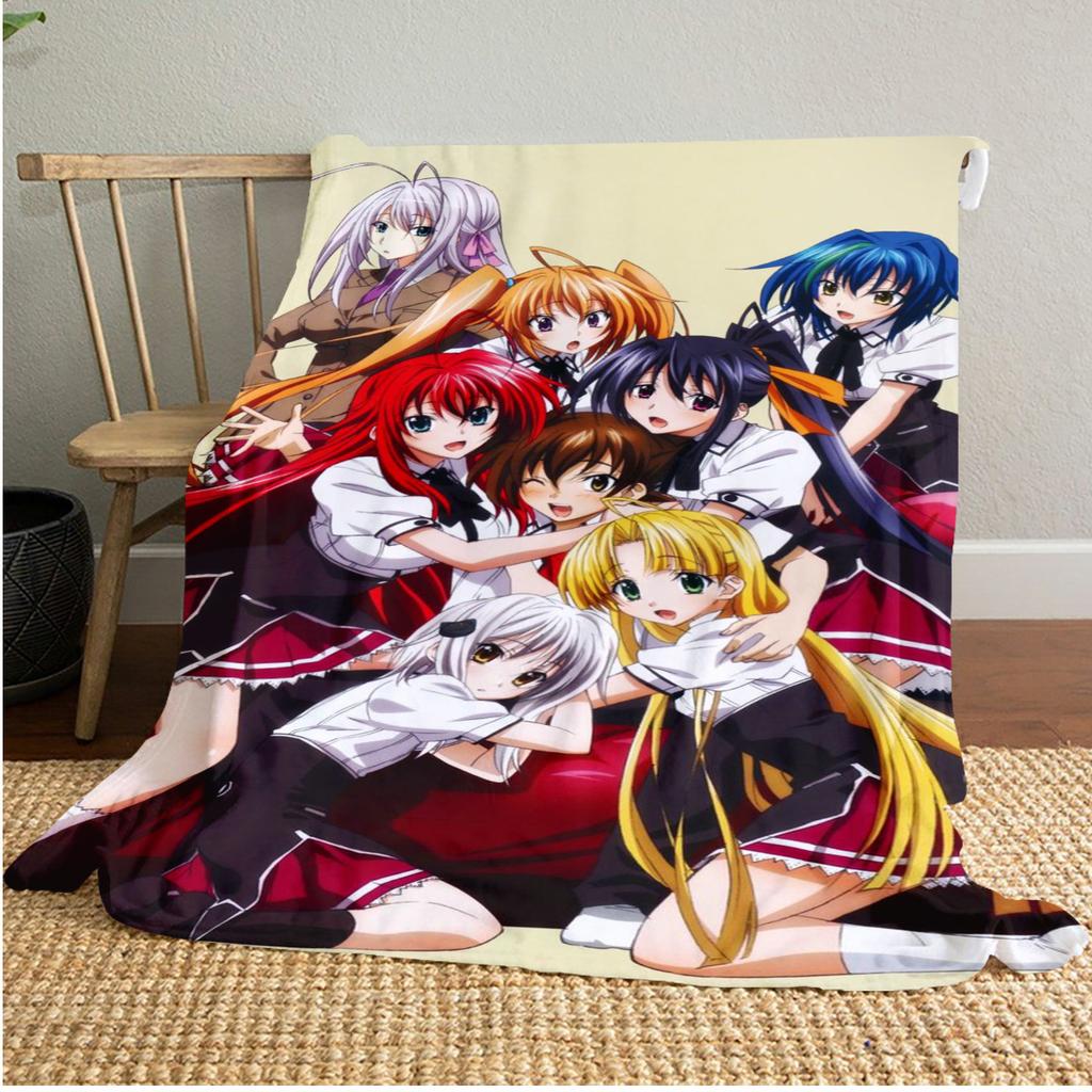 High School Dxd Plush Blanket Soft Comfortable All Seasons blanket Sofa Office Naps blanket Outdoor Travel throw Perfect Gift