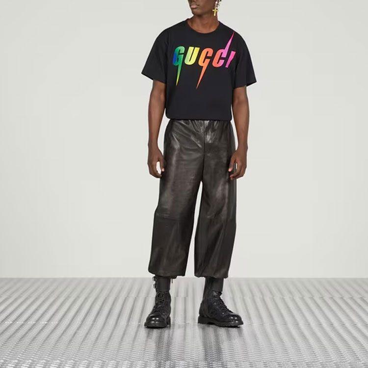Gucci Футболки Мужские Черные С Круглым Вырезом Умеренные 616036-XJFF9-1152