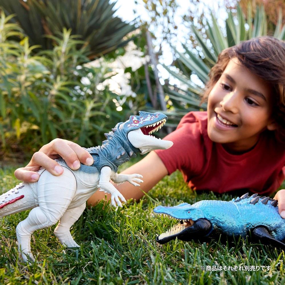 Mattel Jurassic World Big Action Troodon Dinosaur Action Figure 30cm Gray Kids Toy Ages 4 and Up JKL88