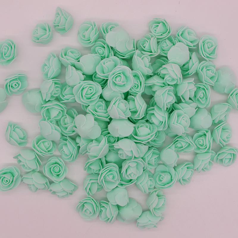 50 шт./лот 3,5 см ПЭ пена головка розы искусственные розы цветы для дома сад декоративные венок принадлежности для свадьбы событие вечеринка украшения