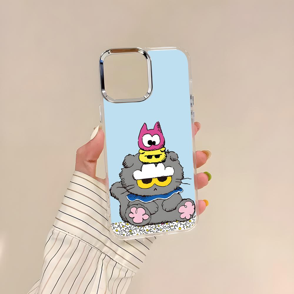 Мультяшный чехол для телефона Z-ZOFriends для iPhone 17 Air 16 15 14 13 12 11 Pro Pro Max Plus Прозрачный мягкий чехол