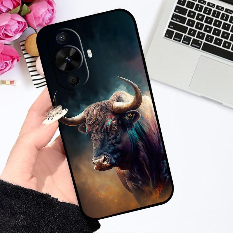 Чехол для Huawei Nova 12S Nova12S Милый Мультяшный Чехол Мягкий Силиконовый Чехол для Телефона Для Huawei Nova 12S Бампер Астронавт Раскрашенные Чехлы