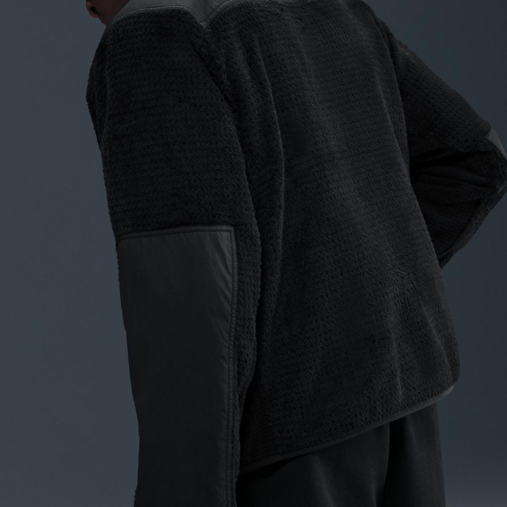Nike X Stussy Флисовая подкладка Полная молния Блок цвета Куртка с длинным рукавом Унисекс Куртка HQ8525-010
