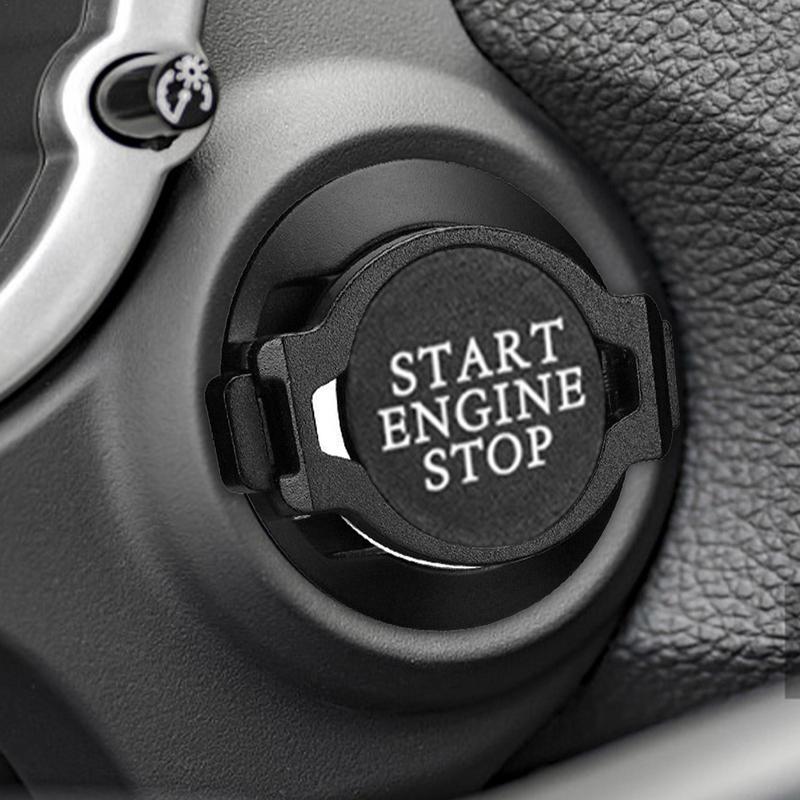 Крышка кнопки запуска автомобиля, устойчивая к царапинам, универсальная крышка кнопки запуска-остановки двигателя, модная декоративная защитная крышка зажигания