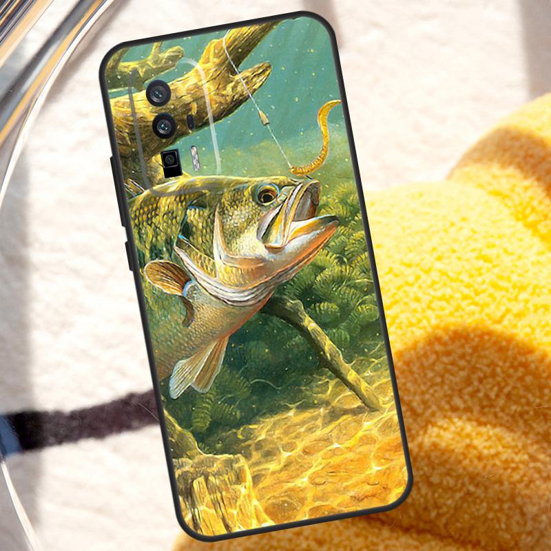 Чехол для рыбалки на окуня для POCO X6 M6 X3 Pro X5 F3 F5 M5s Xiaomi 13 14 Ultra 12 Lite 11T 12T 13T Pro