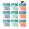 8/9Pcs Mini Squeeze Bottle Lunch Box Plastic Condiment Boxes Ketchup Salad Dressing Picnic Portable Candy Snack Nut Containers