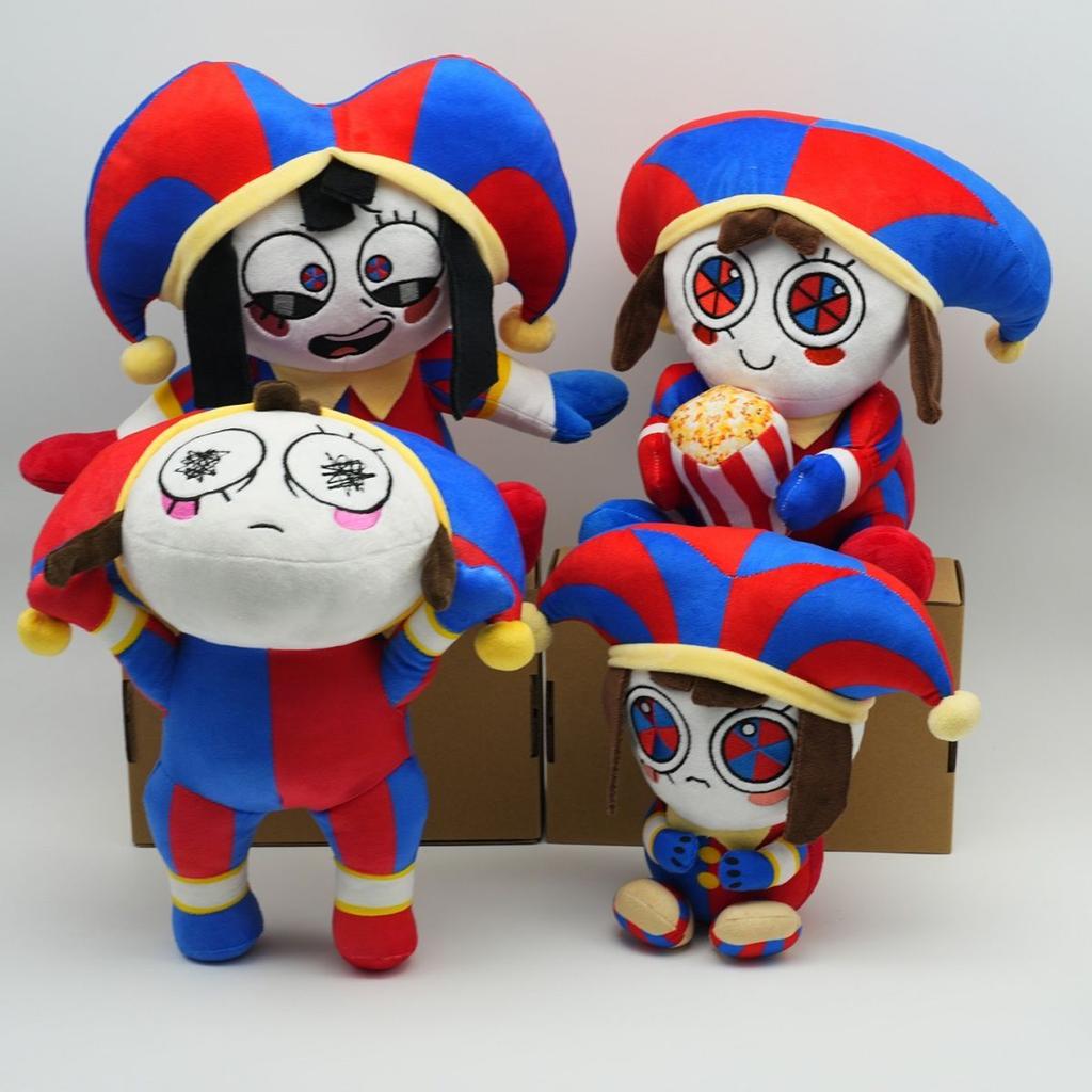 Pomni Plush Toys The Amazing Digital Circus Anime Surrounding Dolls Desktop Decoration Ornament Best Kids Birthday Gift