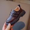Spring and Autumn Kids Leather Shoes Casual School Boys Girls Single Shoe Toddler Black Brown Round Toe Casual Shoes for Kids