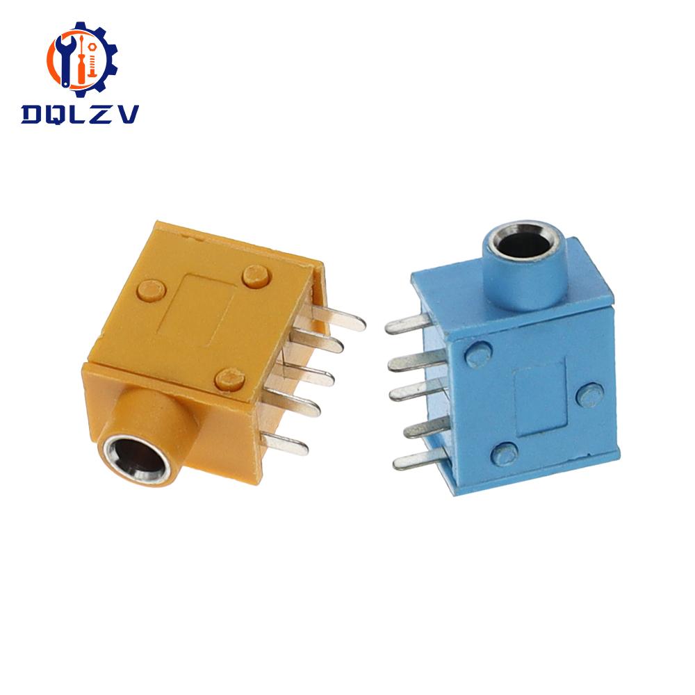 3.5MM Audio Headphone Jack Connector PJ-325 Stereo Audio Earphone Connectors 3.5 PJ-325 Audio Jack Socket Multicolor