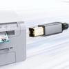 Кабель для принтера SUNROZ USB - USB Type-B Hi-Speed 480Mbps Тканевая оплётка, 3 м (A48753)
