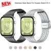 Новый ремешок из нержавеющей стали для Huawei Watch Fit 3, металлический гибкий сетчатый женский мужской браслет-петля для замены Huawei Fit 3
