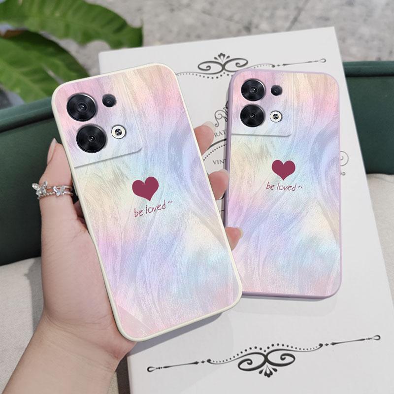 Чехол для телефона "Любовь стримера" для OPPO Reno 10 8 8T 8Z 7 7Z 6 5 Pro 4G 5G F19 F9 Pro Plus Жидкий силиконовый чехол