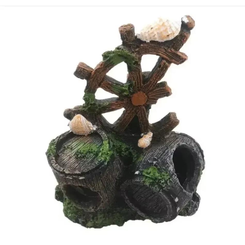 Мультяшный декор для аквариума, фигурки, украшения, имитация смолы, ананас, дом, украшение для аквариума, ландшафтный дизайн, аксессуары для аквариума