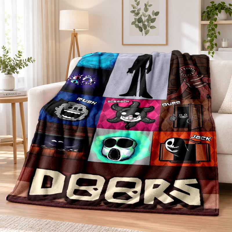 Doors Flannel Throw Blanket Soft Warm Cozy For Sofa Bed Indoor Home Bedroom Use