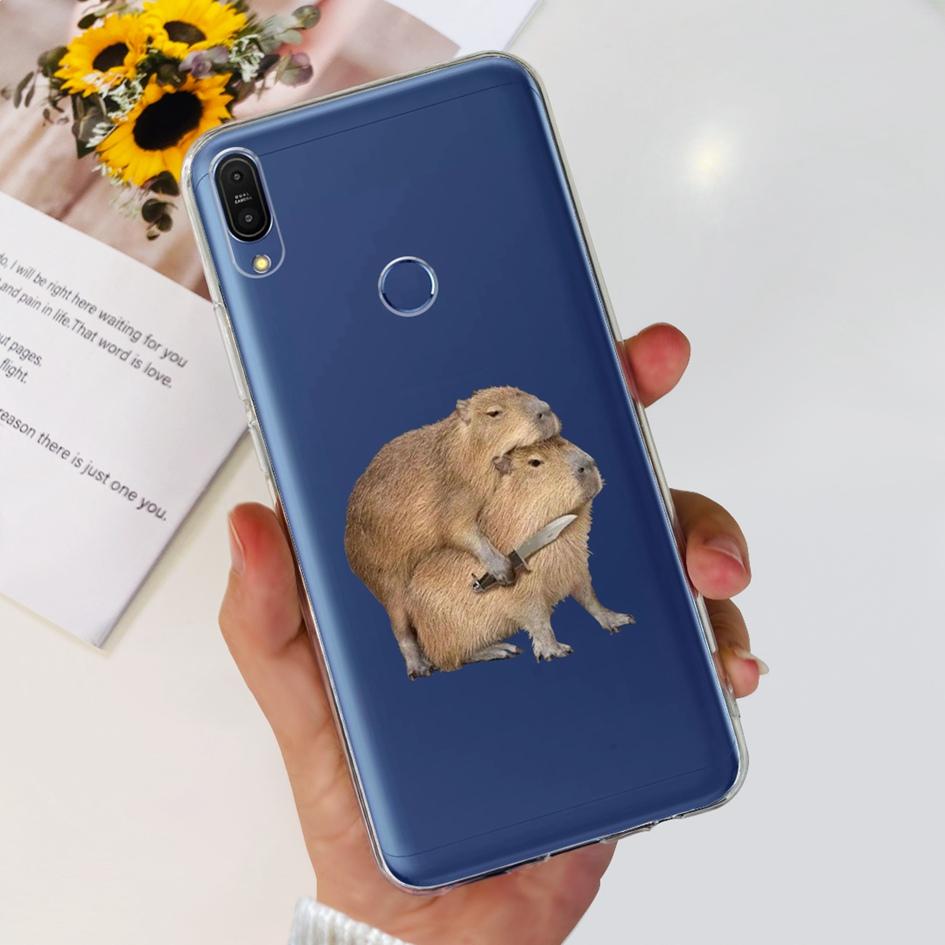 Чехол 5.99" для Asus Zenfone Max Pro (М1) ZB601KL ZB602K Чехол X00TDB Модный узор Прозрачный Мягкий Силикон Fundas Задняя крышка телефона