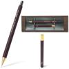 Pizz Premium Sharp Pencil-like Mechanical Pencil All Brass Hexagonal Shaft Lead Case Blackboard-style Box Made Japan 0.5mm (Bordeaux Brown)