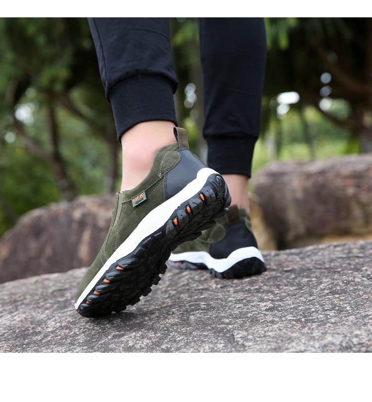 2024 Мужские замшевые кожаные туфли большого размера для походов на свежем воздухе