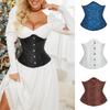 Palace Style Women Design Body Floral Adjustable Back Strap Underbust Corset Bustier Jacquard Shaping Girdle