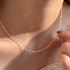 Women's European & American Minimalist Twist & Water Wave Chain Necklace