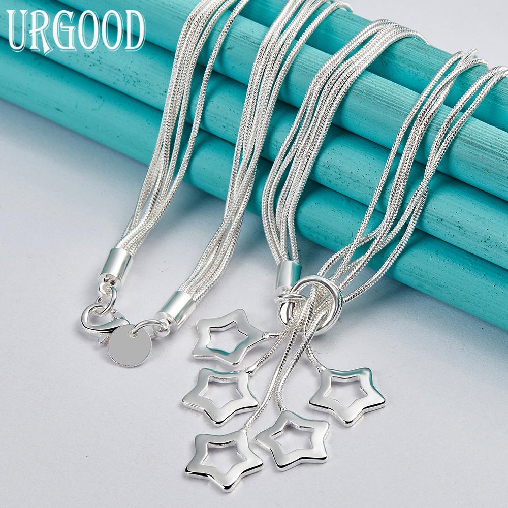 Ожерелье с подвеской в ​​форме змеи из стерлингового серебра 925 пробы, модные ювелирные изделия