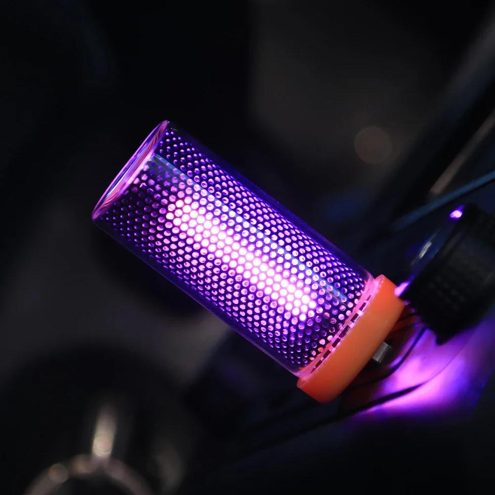 Креативная USB светодиодная атмосферистая лампа для автомобиля, сенсорное управление, лампа с нитью накаливания, ночное украшение, освещение для спальни, портативная стеклянная лампа
