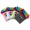 Color Random Fashion Sports Trainer Toe Socks Cotton Five Finger Cartoon Smile