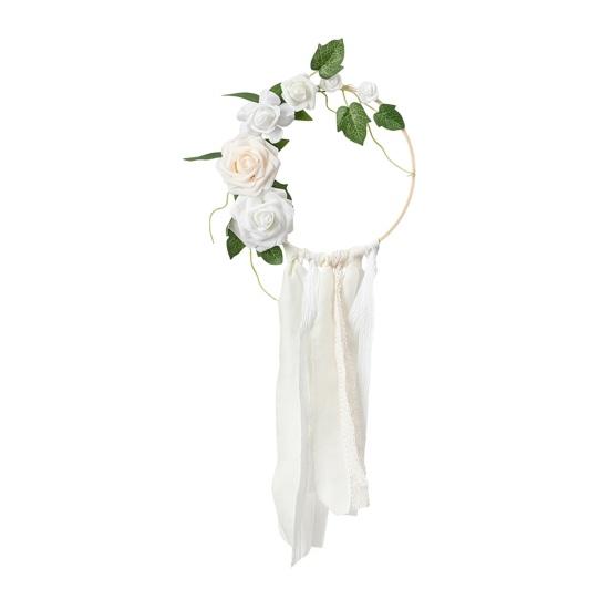 Искусственный венок ручной работы, тонкая работа, праздничные настенные украшения для вечеринки, венки