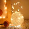 Yiaht 24 Pack Fairy Lights Battery Operated String Lights 7 Feet 20 Led Waterproof Christmas Lights Silver Wire Firefly Starry Moon Lights for